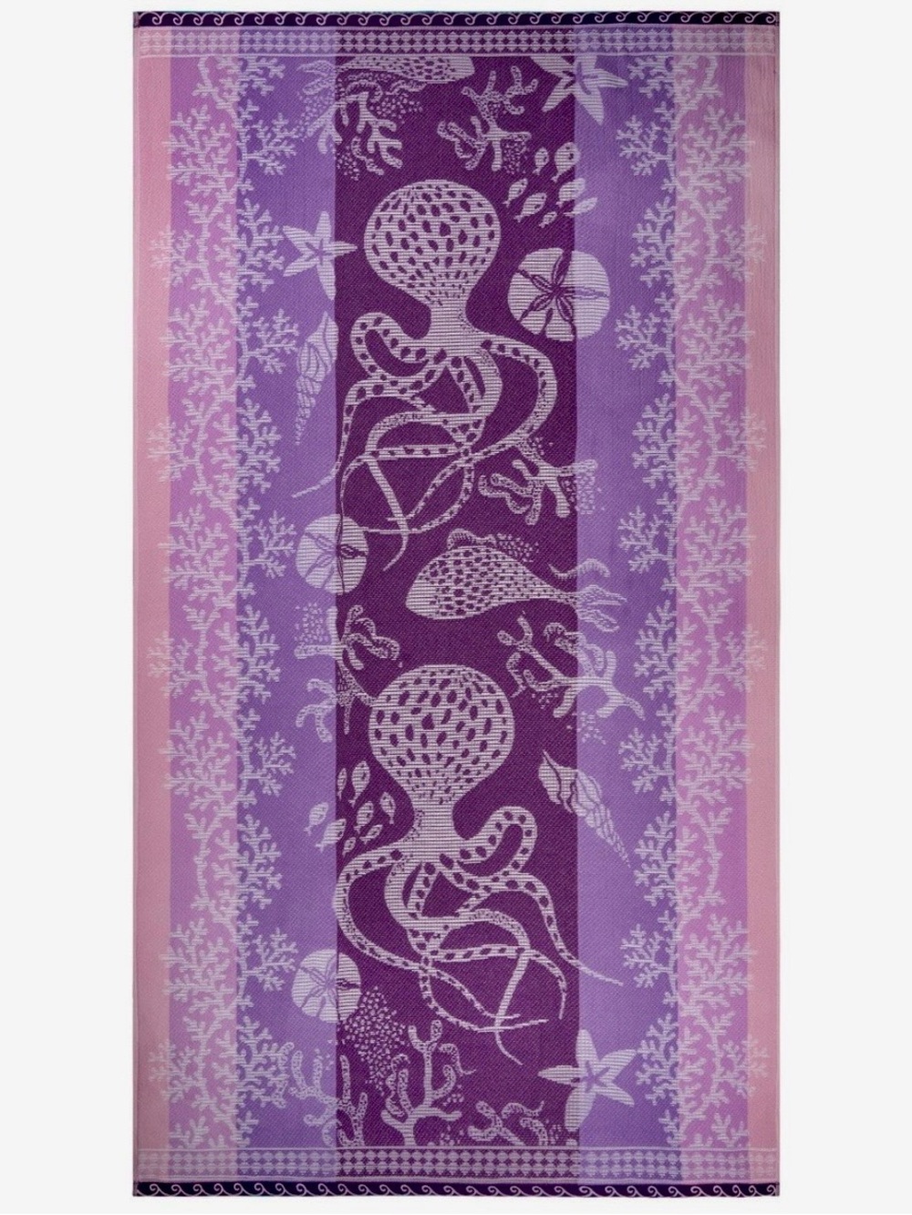 Beach towel. Cotton.  Octopus design. Sunside and beachside.  New